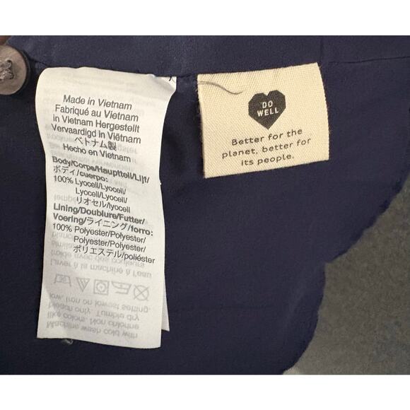 Madewell | Women's Happy Hibiscus Smock Sleeve Floral Button Down Dress  | 4 - Picture 4 of 5